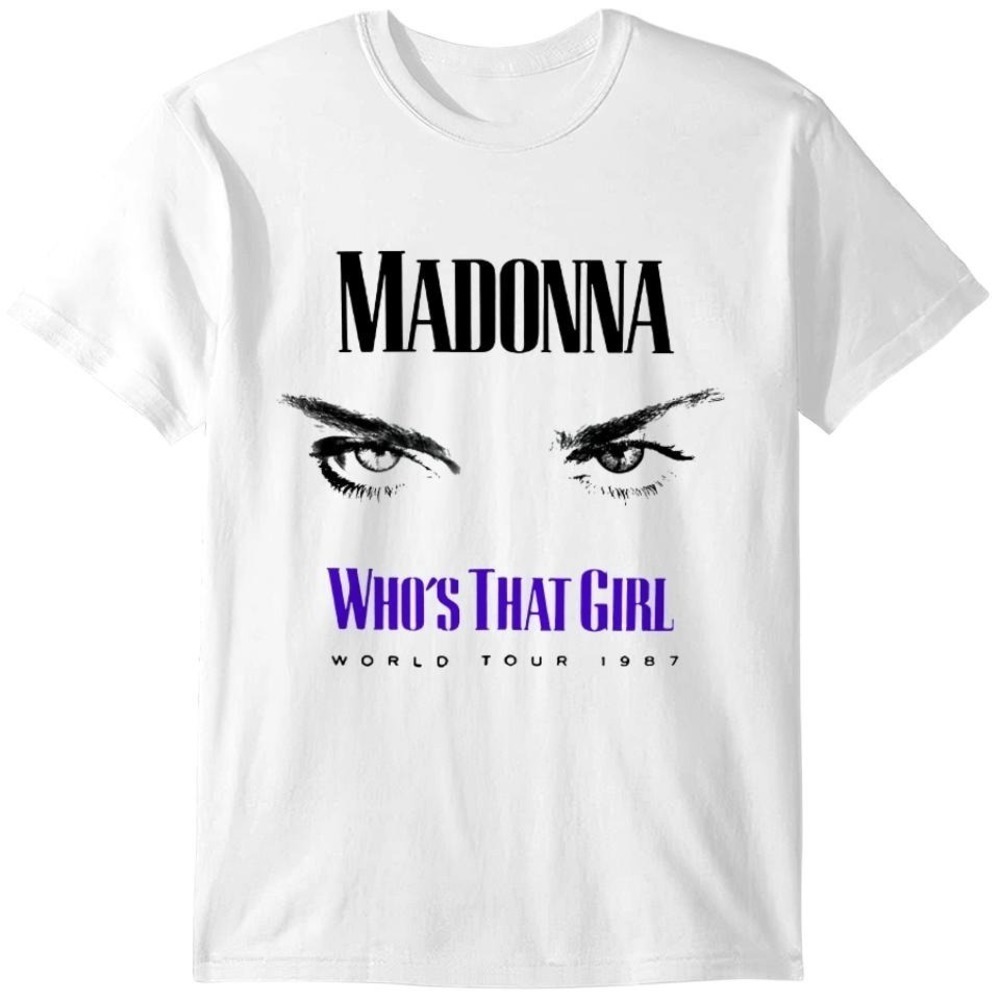 Madonna Whos That Girl Tshirt Madonna Queen Of Pop Shirt Madonna Shirt